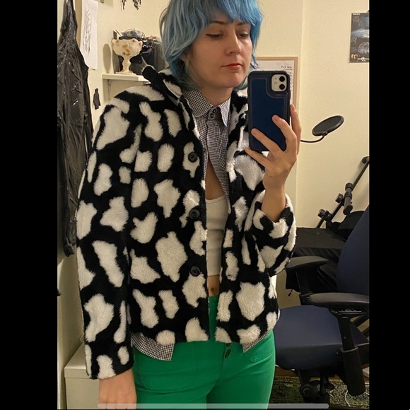 Rare inverted Cow print jacket! - Picture 2 of 5